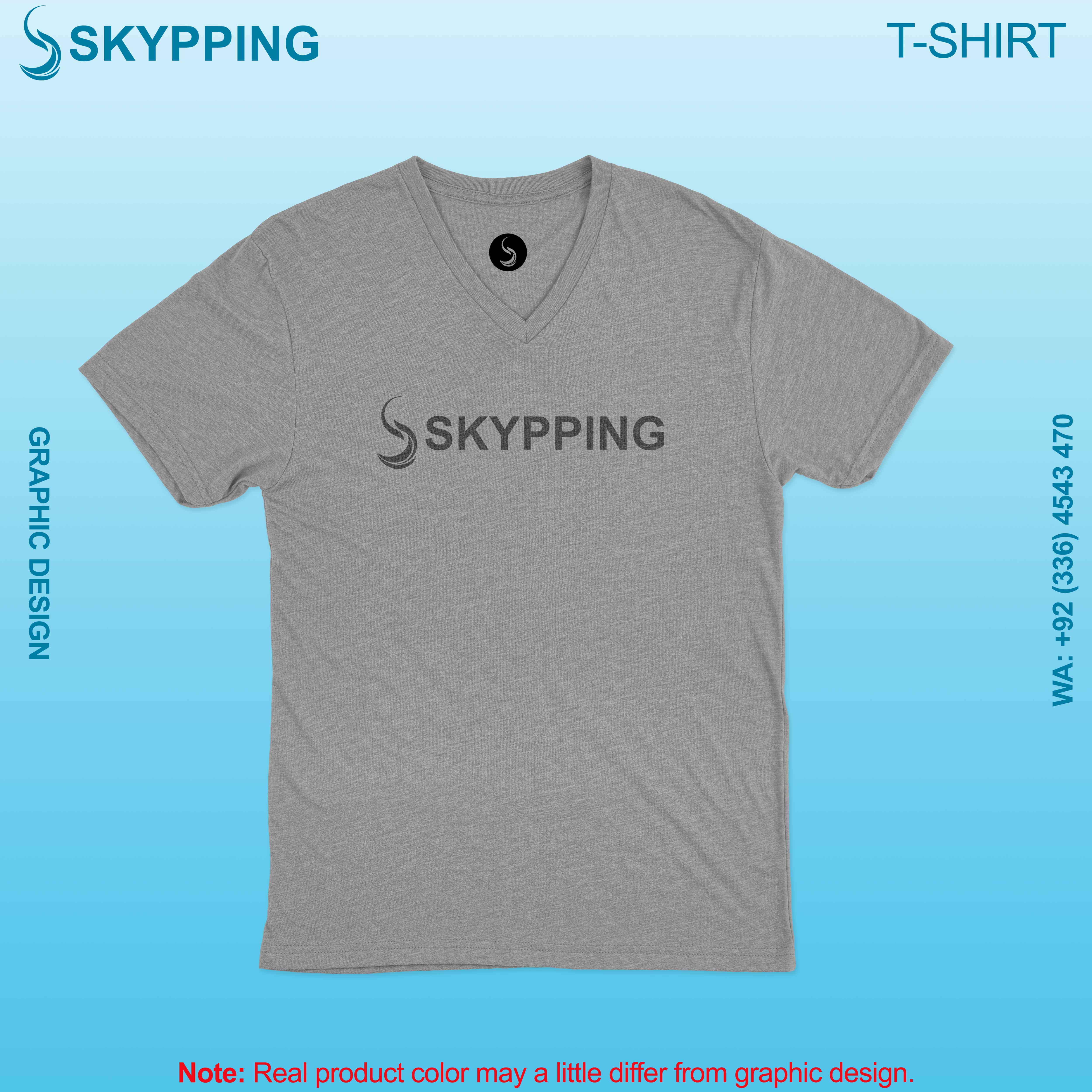 V-Neck Short set-in style sleeve t-shirt for men